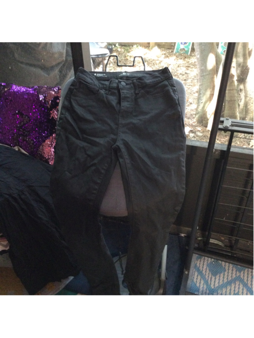 Women's a.n.a High-Rise Skinny Jeans Black Size 4